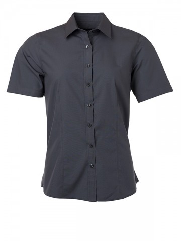 JN Ladies Poplin Shirt SS JN679 carbon