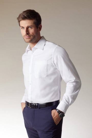 JN682 Men's Micro Twill shirt LS