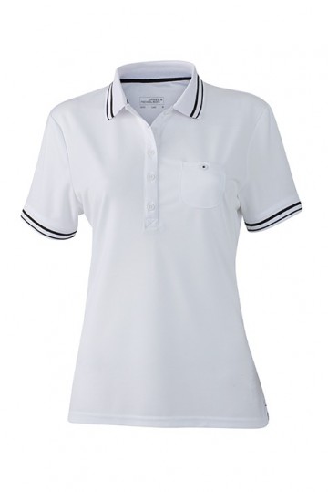 JN Ladies Polo JN701 wit zwart