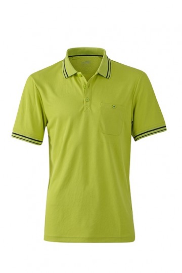 JN Men's Polo JN702 chemischgeel carbon