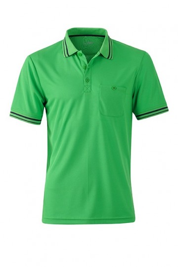 JN Men's Polo JN702 groen carbon