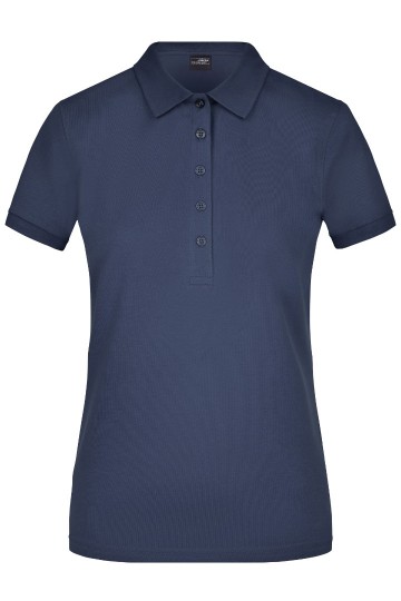 JN Ladies Elastic Polo Piqué JN709 marineblauw