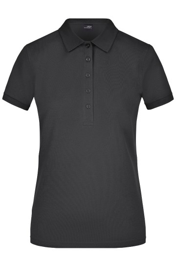JN Ladies Elastic Polo Piqué JN709 zwart