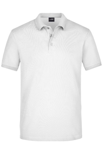 JN Men's Elastic Polo piqué JN710 wit