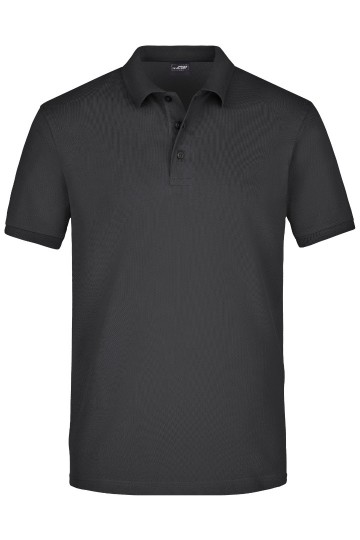 JN Men's Elastic Polo piqué JN710 zwart
