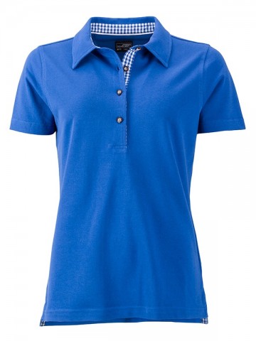 JN Ladies Traditional Polo JN715 koningsblauw koningsblauw wit