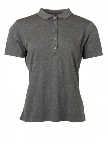 JN Ladies Active polo JN719 donkergrijs melange