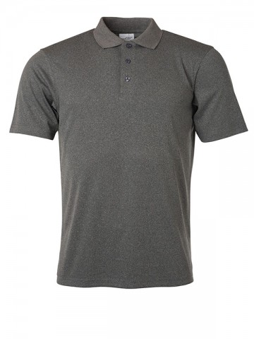 JN Men's Active polo JN720 donkergrijs melange