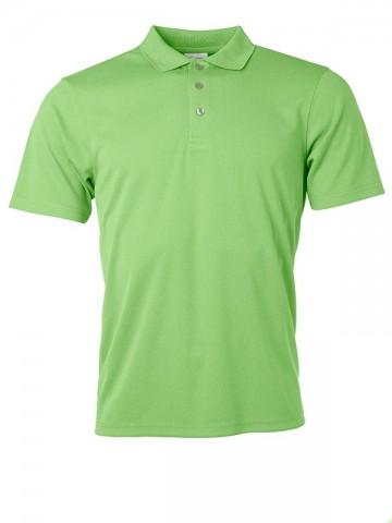 JN Men's Active polo JN720 limoengroen