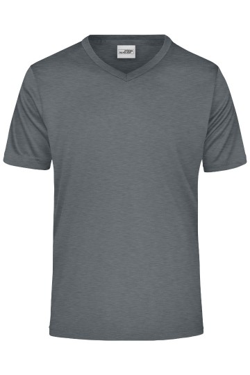 JN Men's Active T-Shirt met V-hals JN736 donkergrijsmelange