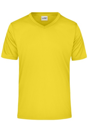JN Men's Active T-Shirt met V-hals JN736 geel