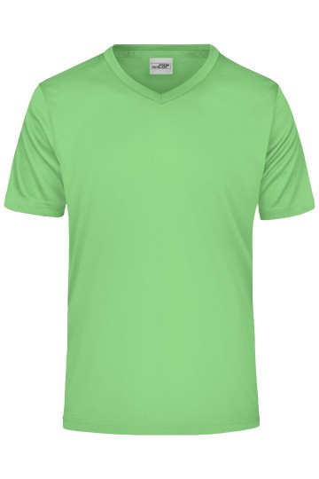 JN Men's Active T-Shirt met V-hals JN736 limoengroen