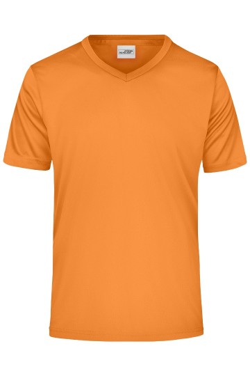 JN Men's Active T-Shirt met V-hals JN736 oranje