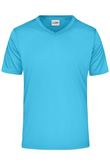 JN Men's Active T-Shirt met V-hals JN736 turkoois