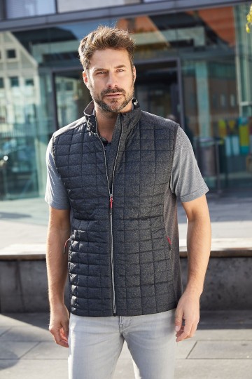 JN740 Men's Knitted Hybrid Vest