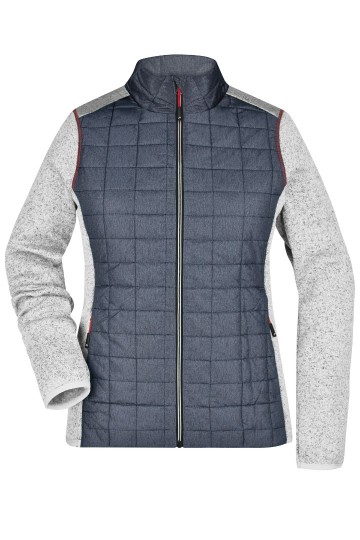 JN741 Ladies Hybrid Jacket licht-melange / antraciet-melange