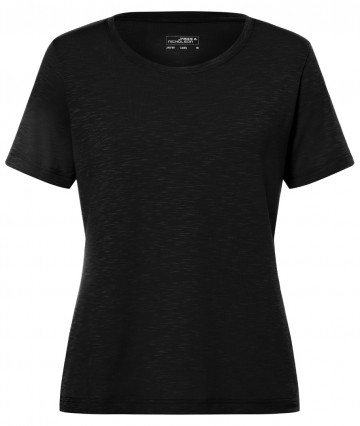 JN Ladies Slub T-shirt JN749 zwart