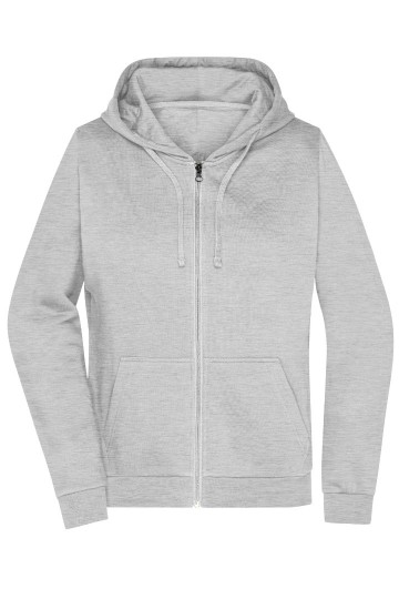 JN755 Ladies Promo Zip Hoody heather grijs
