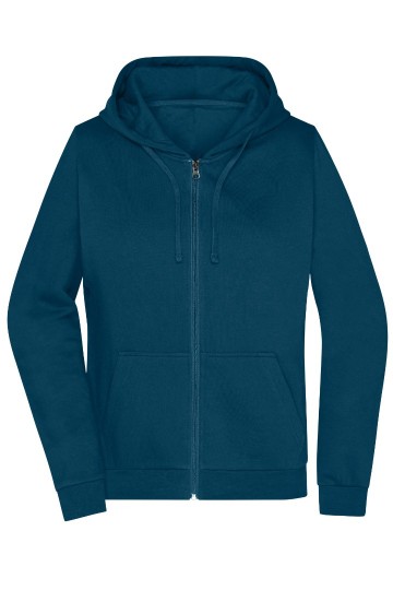 JN755 Ladies Promo Zip Hoody petrol blauw