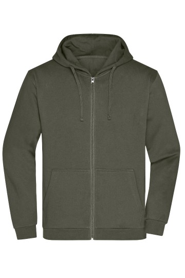 JN756 Men's Promo Zip Hoody donker grijs