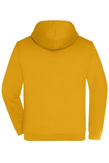 JN756 Men's Promo Zip Hoody goudgeel achter