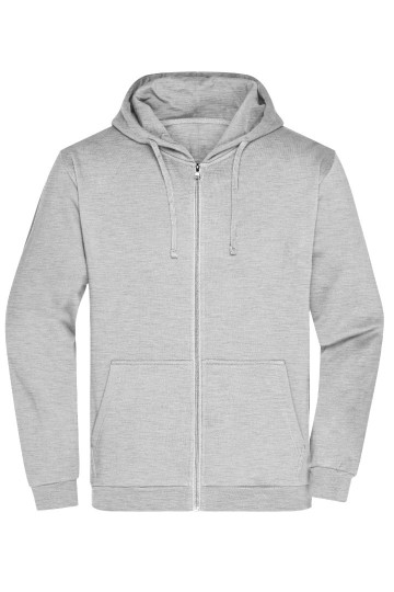 JN756 Men's Promo Zip Hoody heather grijs
