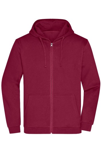 JN756 Men's Promo Zip Hoody wijnrood