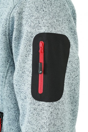 JN Men's Knitted Fleece Jack JN762 detail