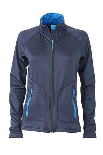 JN Ladies Stretch Fleece jacket JN763 marineblauw kobaltblauw