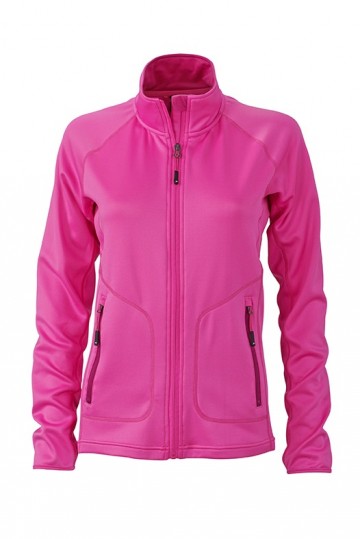 JN Ladies Stretch Fleece jacket JN763 rose fuchsia