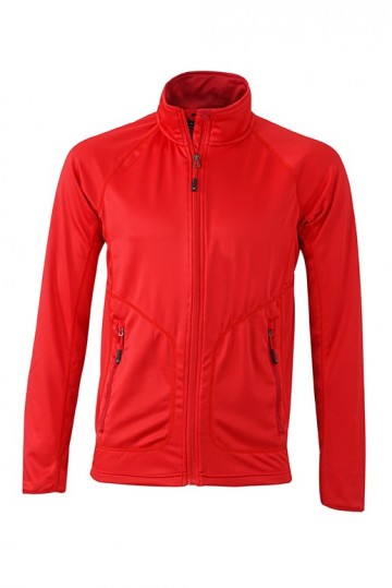 JN Men's Stretch Fleece jacket JN764 lichtrood chili