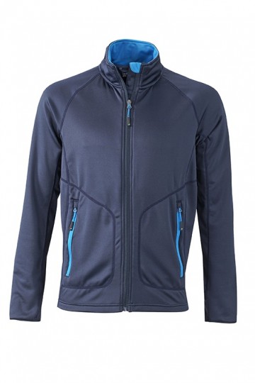 JN Men's Stretch Fleece jacket JN764 marineblauw kobaltblauw