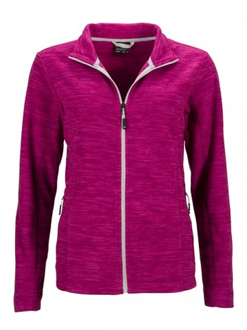 JN Ladies Trendy Fleece jack JN769 bessemelange zilver