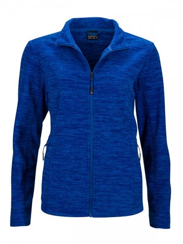 JN Ladies Trendy Fleece jack JN769 koningsblauwmelange marineblauw