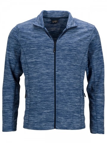 JN Men's Trendy Fleece jacket JN770 blauwmelange marineblauw