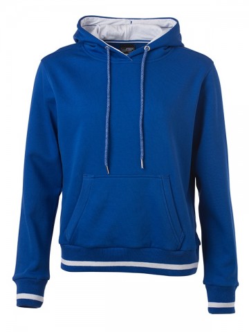 JN Ladies Club Hoody JN777 koningsblauw wit