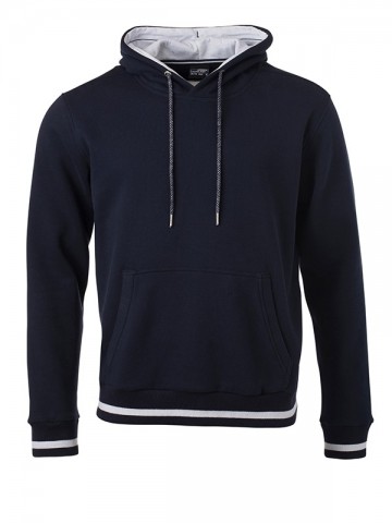 JN Men's Club Hoody JN778 marineblauw wit