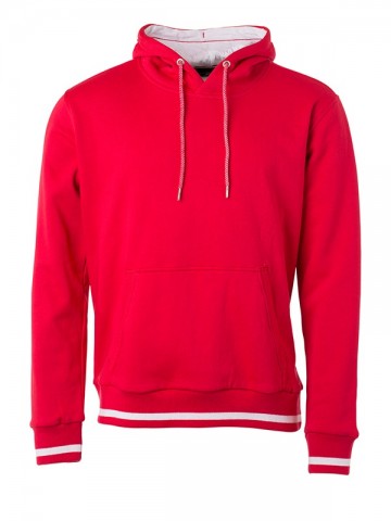 JN Men's Club Hoody JN778 rood wit