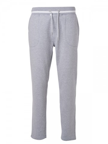 JN Men's Joggingbroek JN780 heathergrijs wit