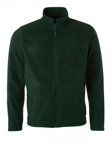 JN Men's Fleece jacket JN782 donkergroen