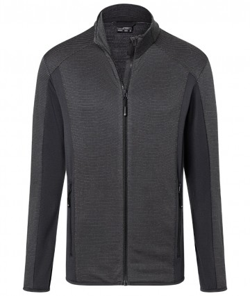 JN Men's Structure Fleece Jacket JN784 zwart carbon
