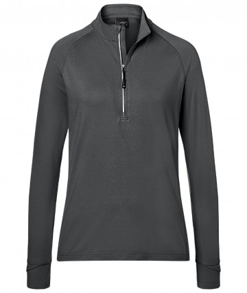 JN Ladies Sport T-shirt Halfzip JN787 carbon