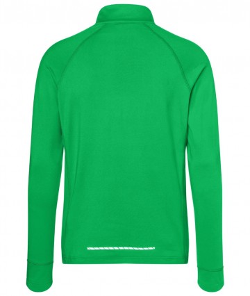JN Men's Sport Shirt Halfzip JN788 varengroen achter