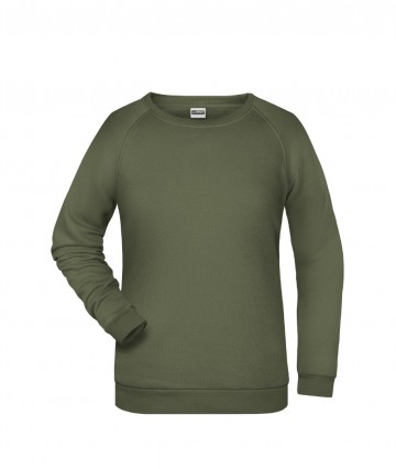 JN Ladies Basic Sweat JN793 olijfgroen