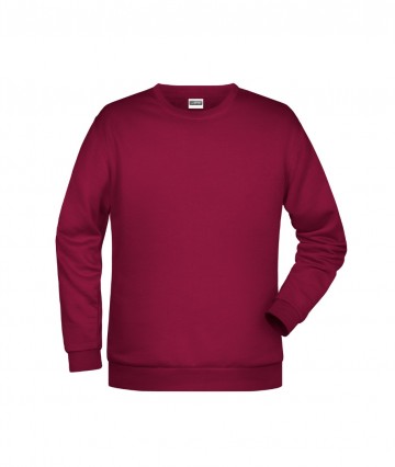 JN793 Men's Basic Sweat JN794 wijnrood