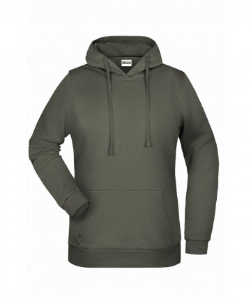 JN Ladies Basic Hoody JN795 donkergrijs