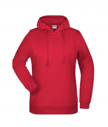 JN Ladies Basic Hoody JN795 rood