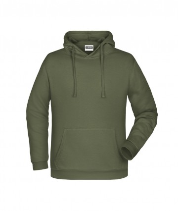 JN Men's Basic Hoody JN796 olijfgroen