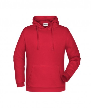 JN Men's Basic Hoody JN796 rood