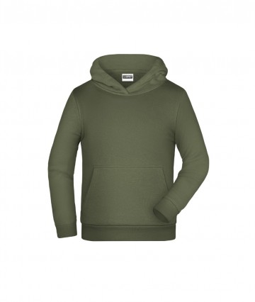 JN Kids Basic Hoody JN796K olijfgroen